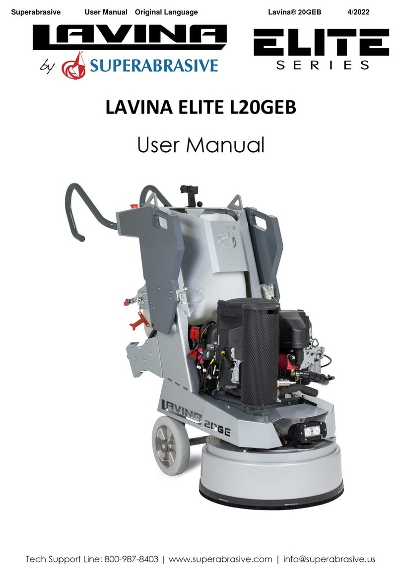 Superabrasive LAVINA ELITE Series User manual