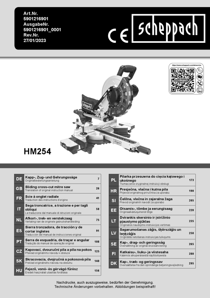 Scheppach HM254 Instructions for use