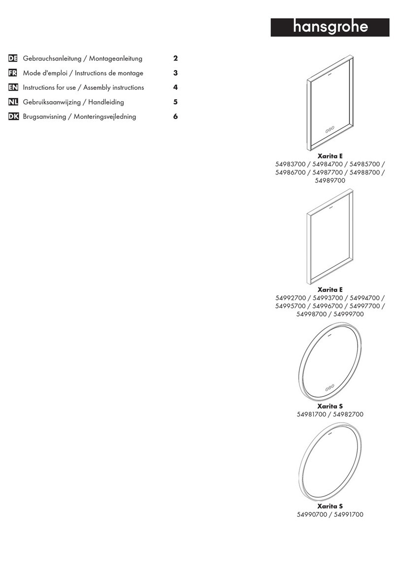 Hans Grohe Xarita E 54983700 Manual