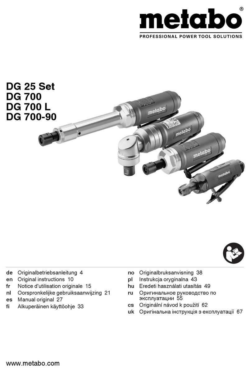 Metabo DG 25 Set User manual