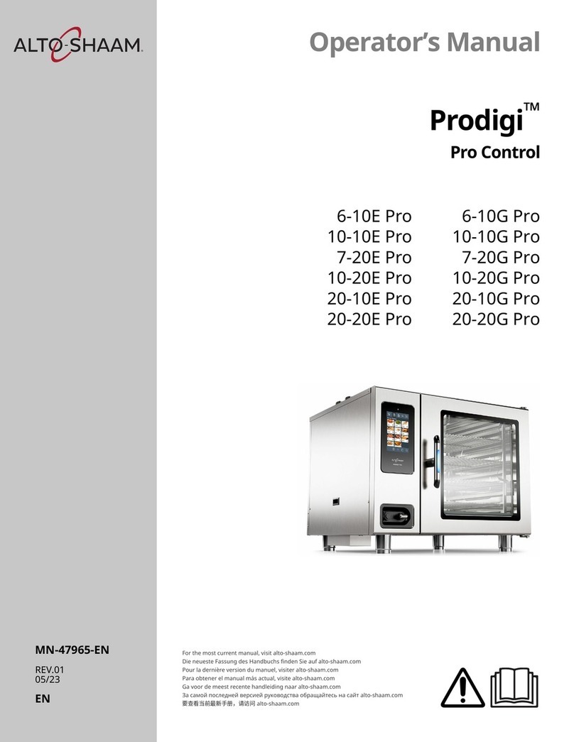 Alto-Shaam Prodigi 6-10E Pro User manual