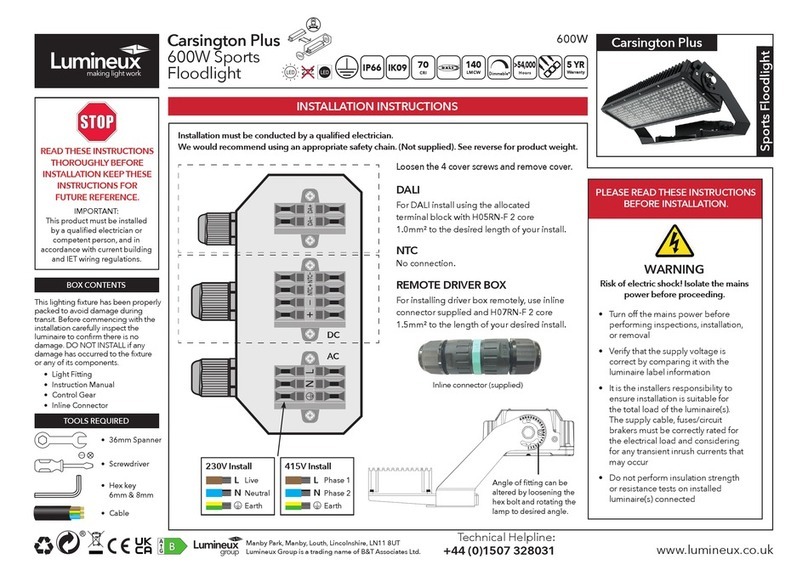 Lumineux Carsington Plus User manual