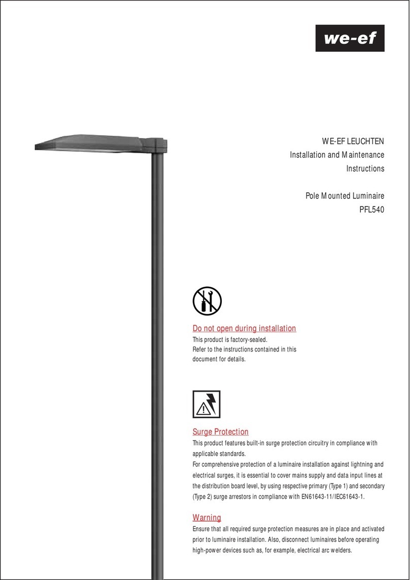 WE-EF PFL540 Installation and maintenance instructions