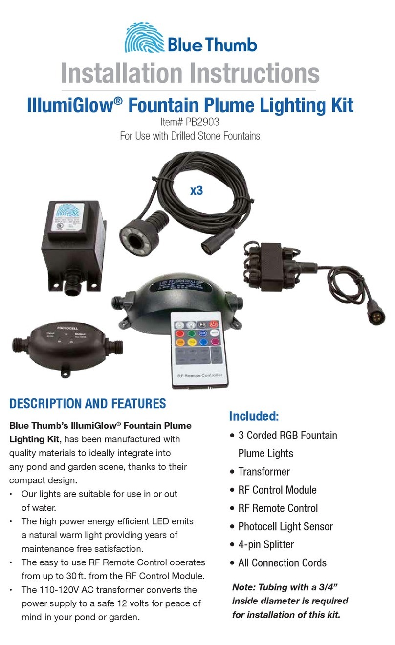 Blue Thumb IllumiGlow PB2903 installation instructions