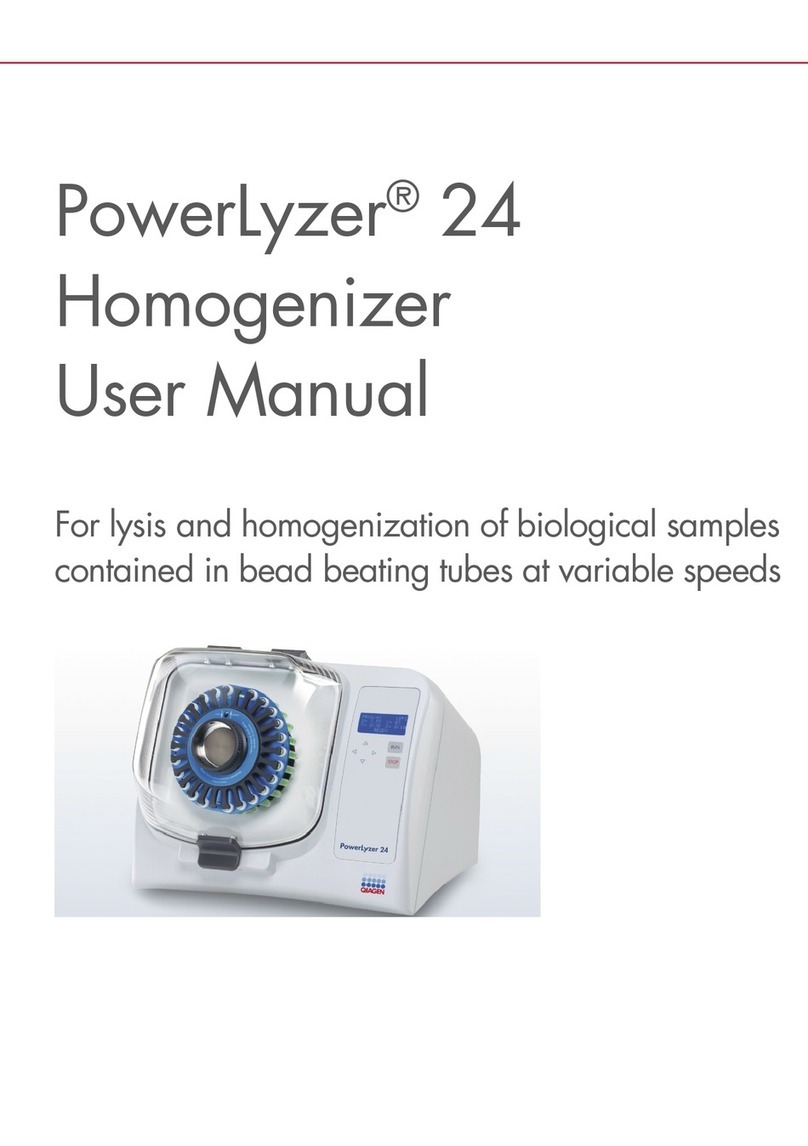 Homogenizer PowerLyzer 24 User manual
