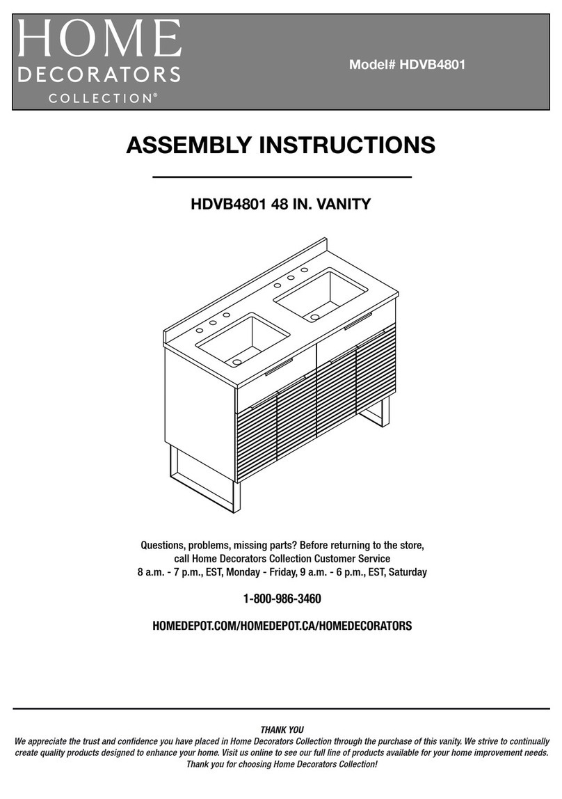 Home Decorators Collection HDVB4801 User manual Home Decorators Collection HDVB4801 User manual