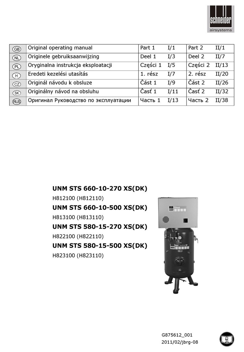 Schneider Airsystems H812100 User manual and installation instructions