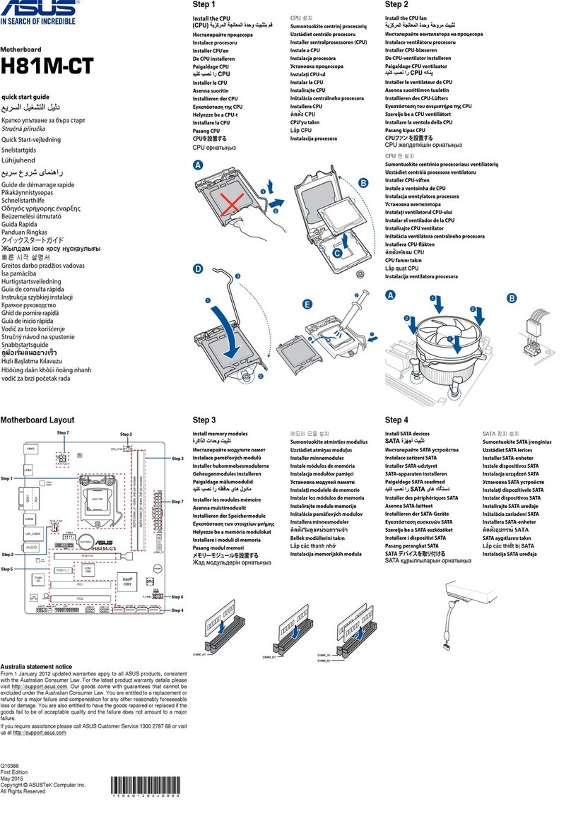 Asus H81M-CT User manual