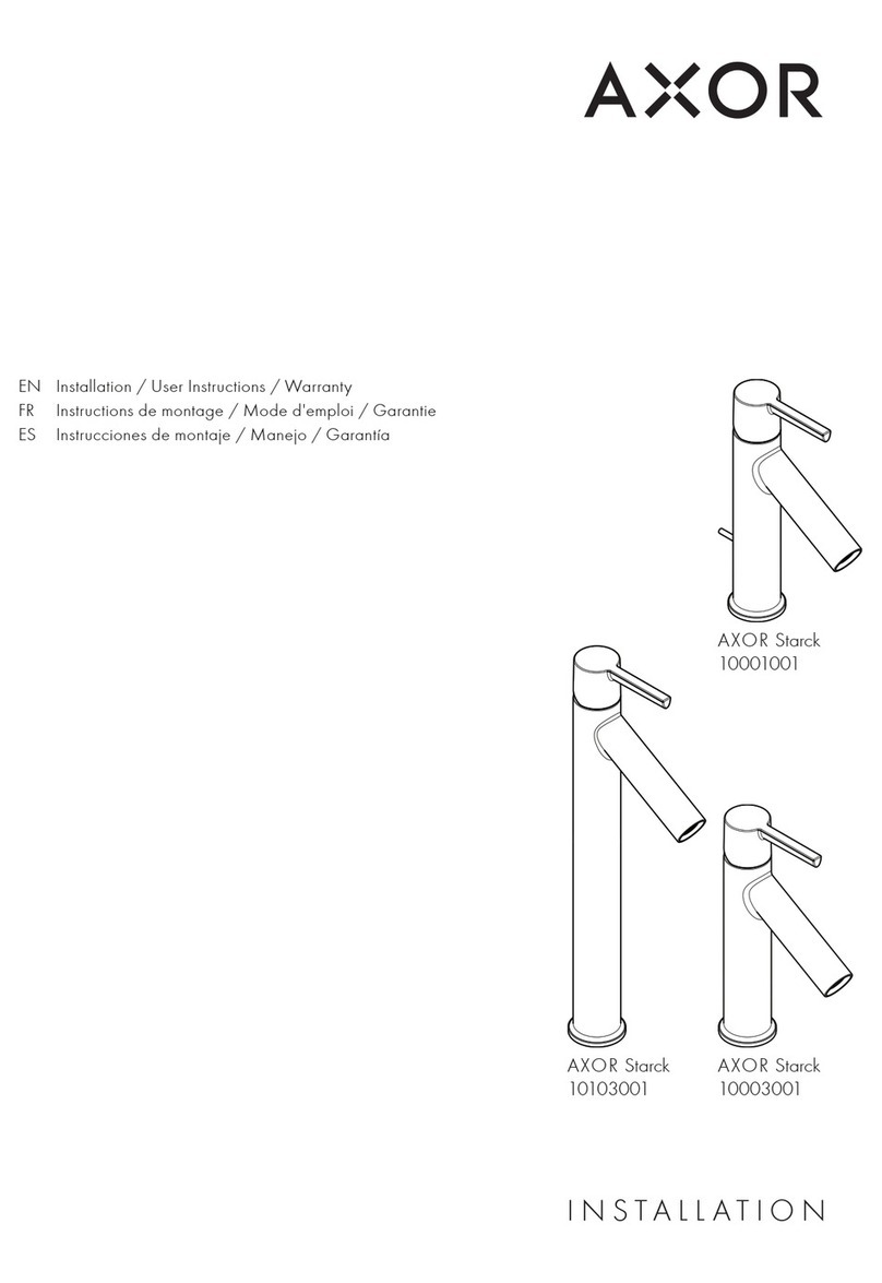 Axor Starck 10001001 Instruction Manual