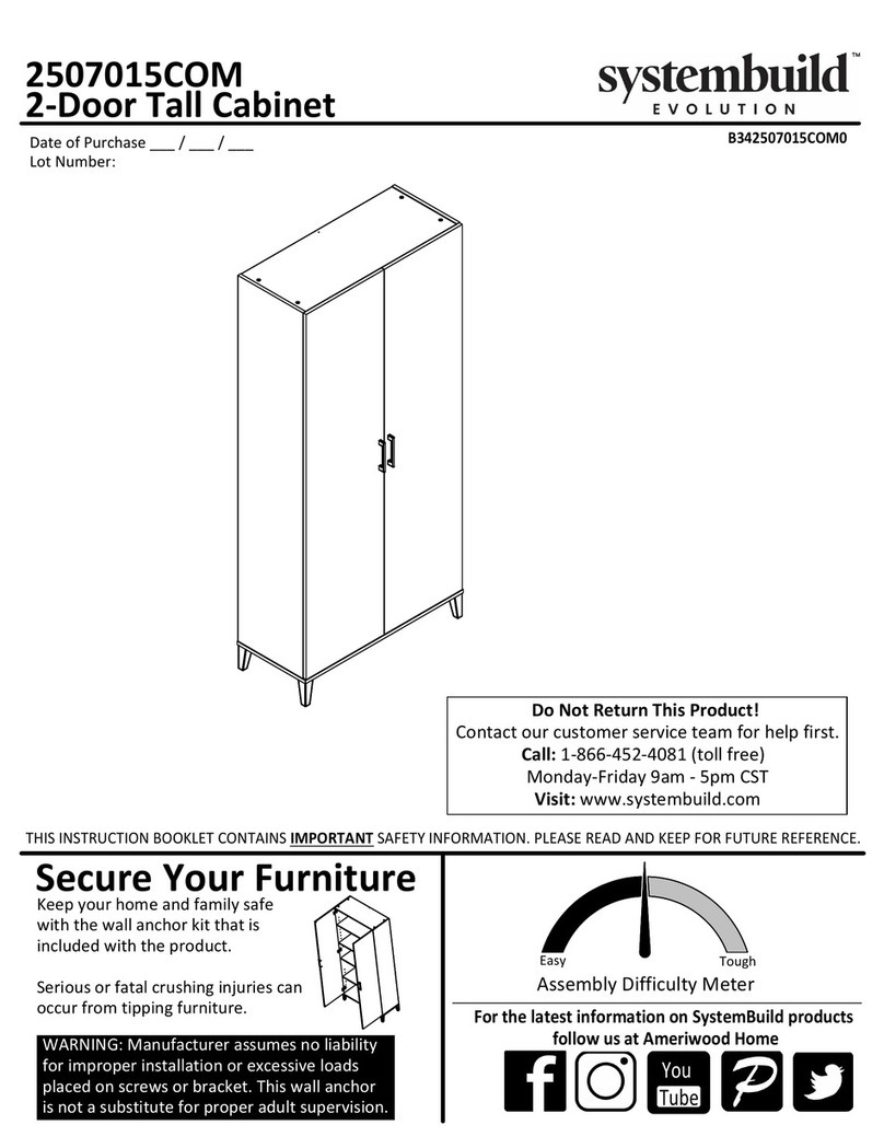 Systembuild Evolution 2507015COM User manual Systembuild Evolution 2507015COM User manual
