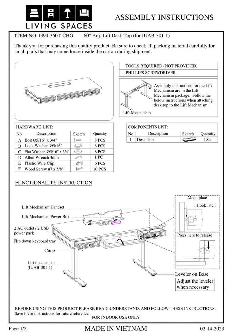 Living Spaces I394-360T-CHG User manual