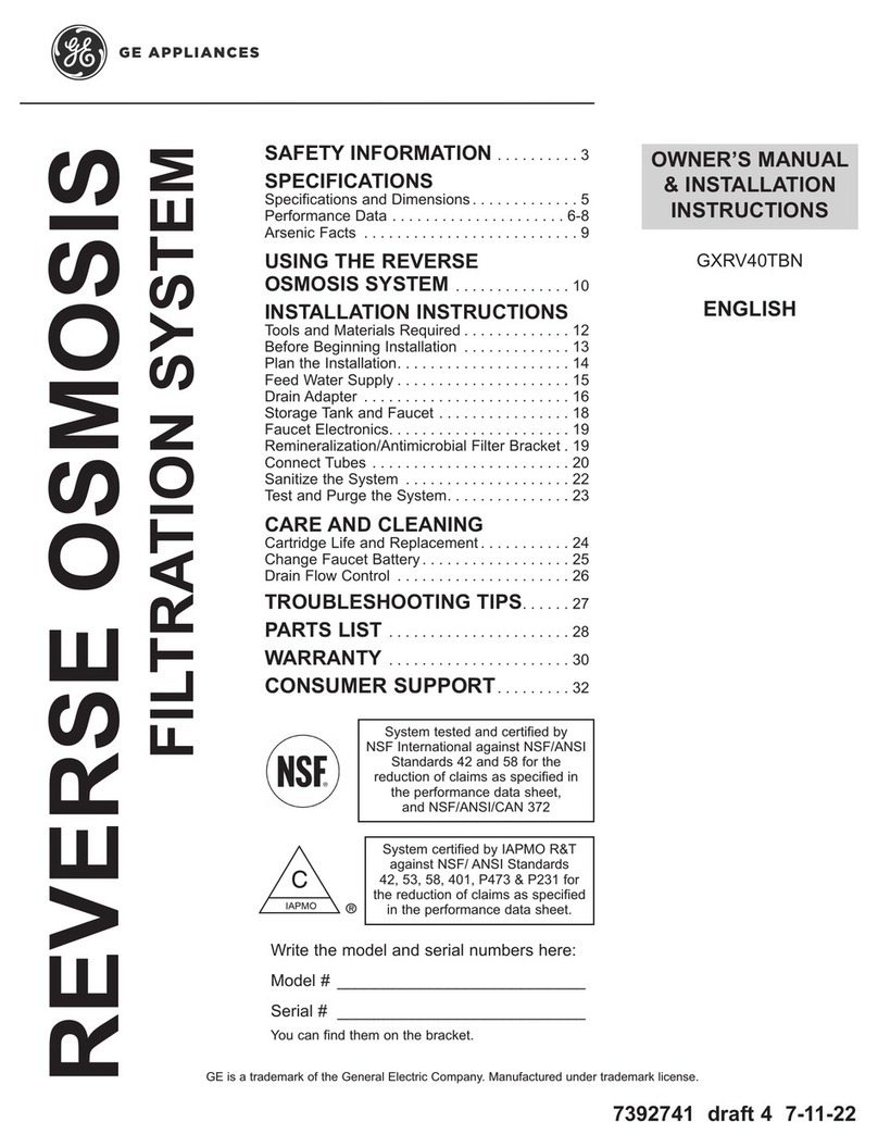 GE GXRV40TBN User manual
