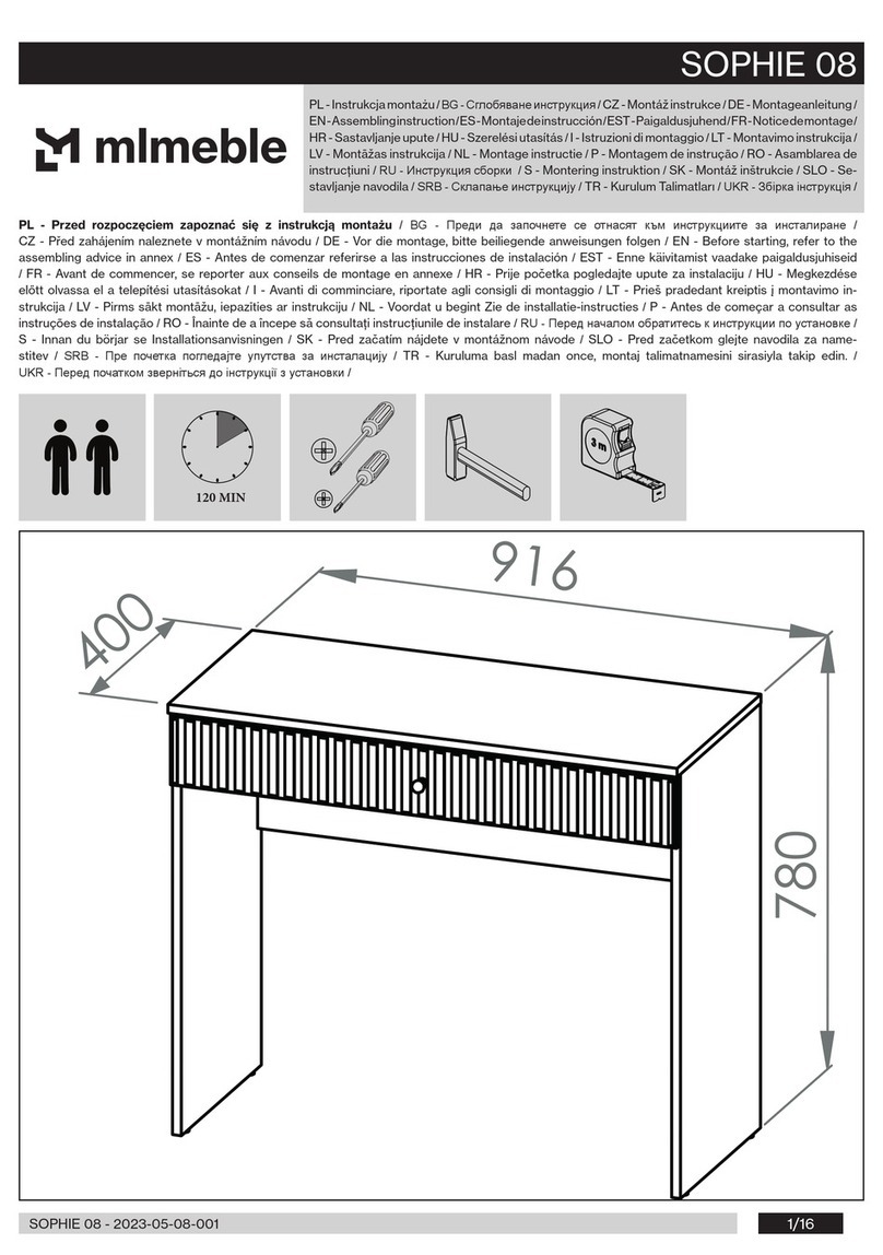 mlmeble SOPHIE 08 User manual