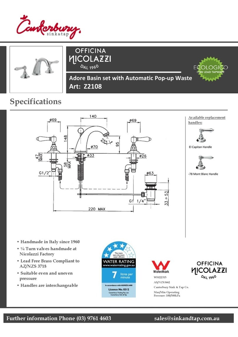 CANTERBURY OFFICINA NICOLAZZI Z2108 manual