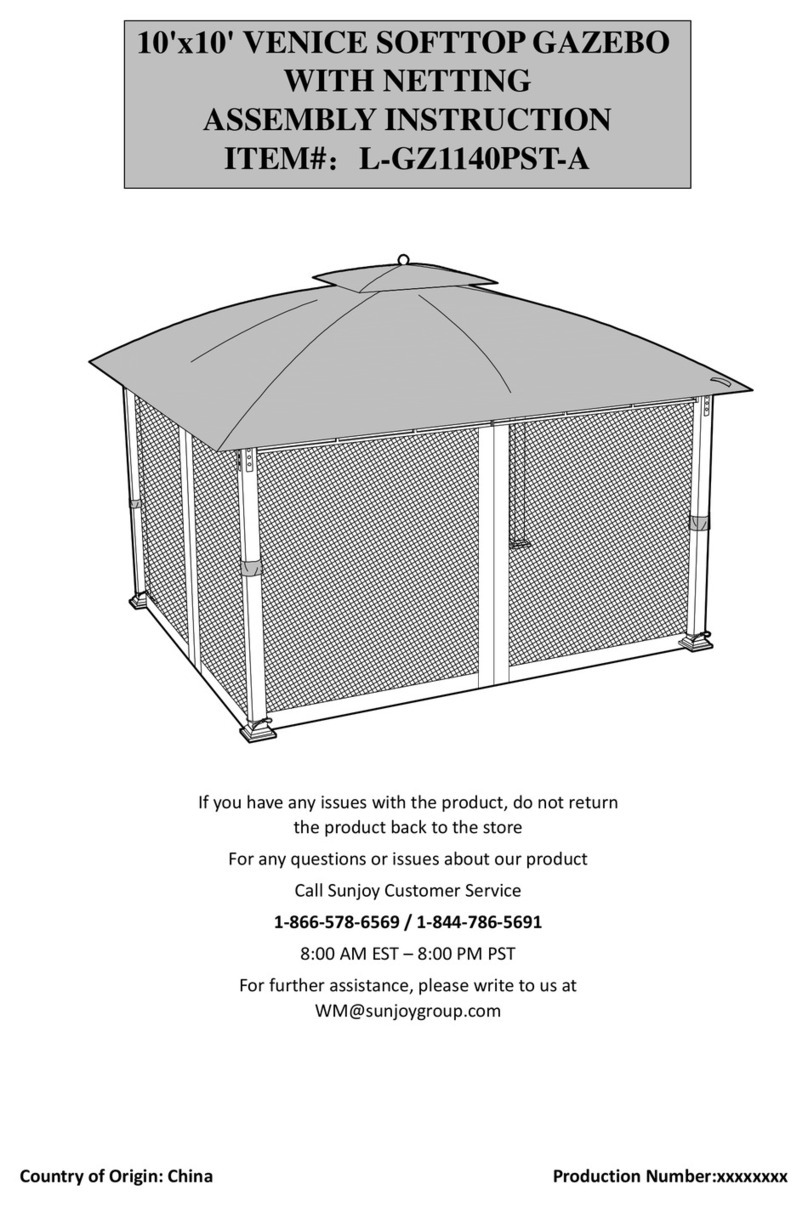 Sunjoy L-GZ1140PST-A User manual