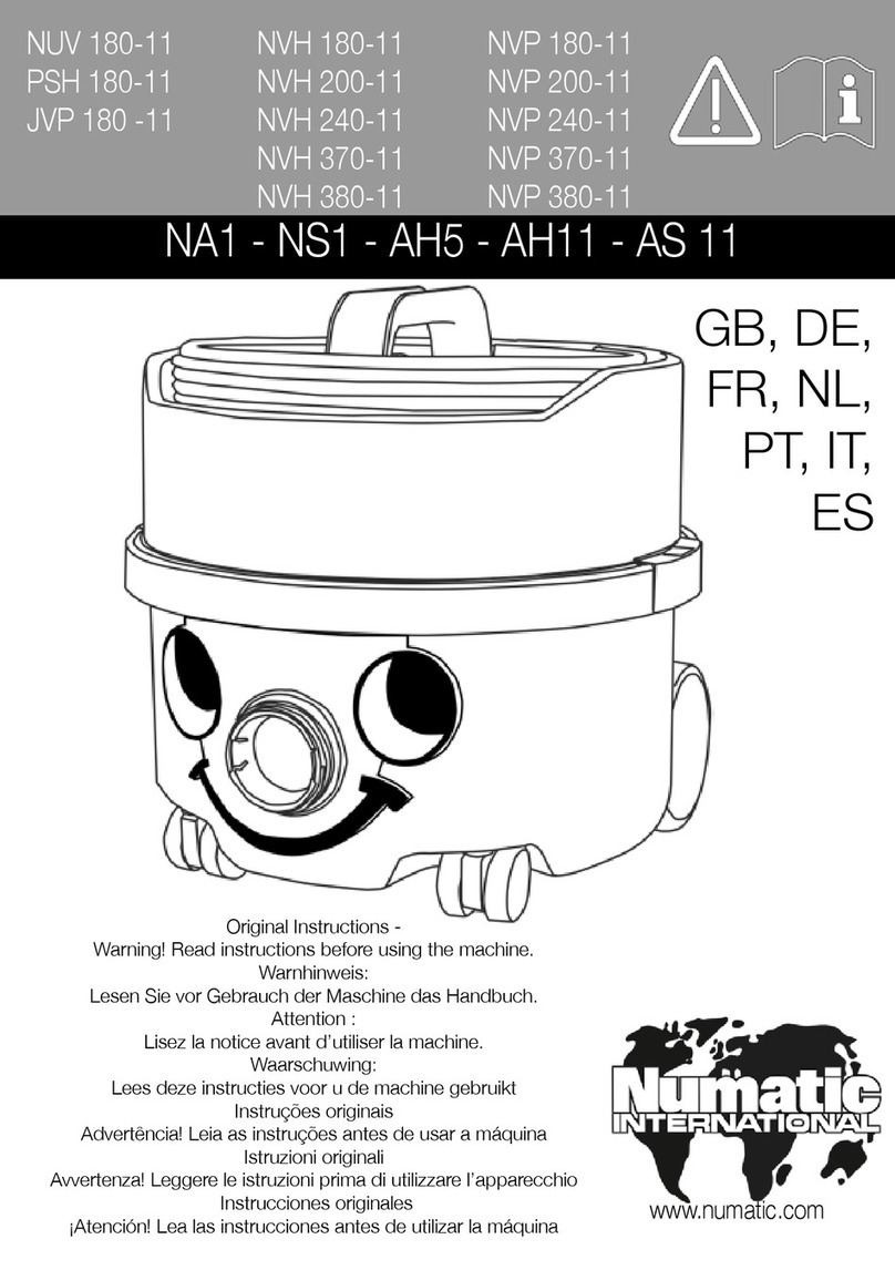 Numatic NA1 instructions