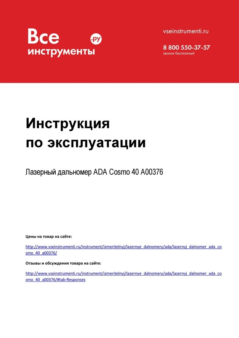 ADA INSTRUMENTS Cosmo 40 operating manual