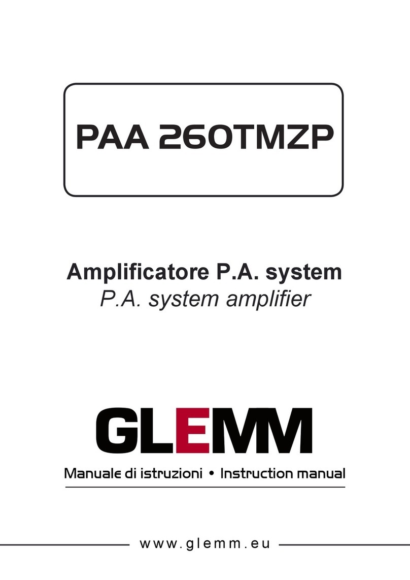 GLEMM PAA 260TMZP User manual