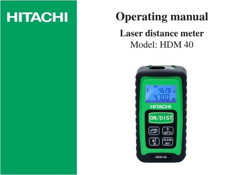 Hitachi HDM 40 User manual