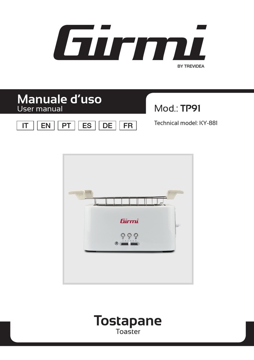TREVIDEA Girmi TP91 User manual