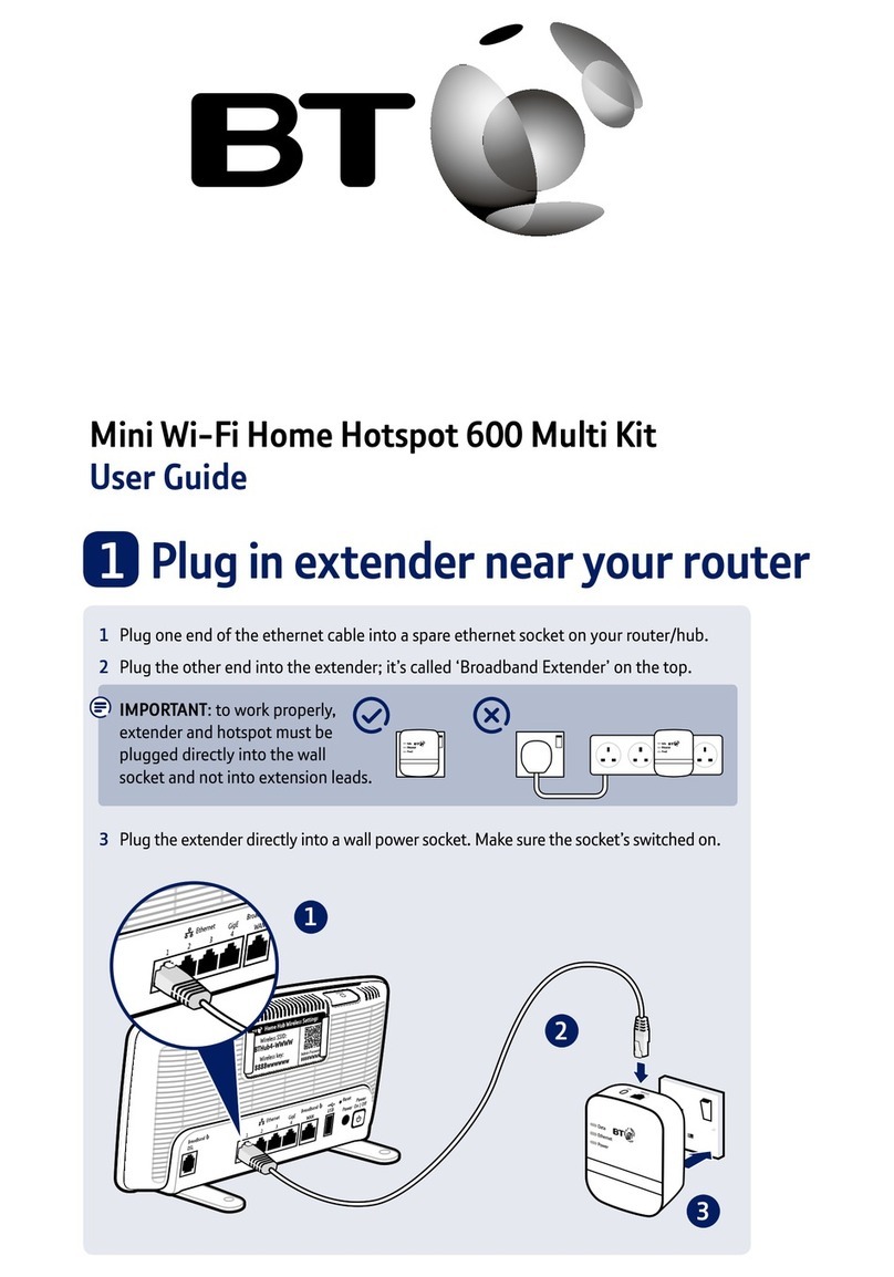 BT Mini Wi-Fi Home Hotspot 600 Multi Kit User manual