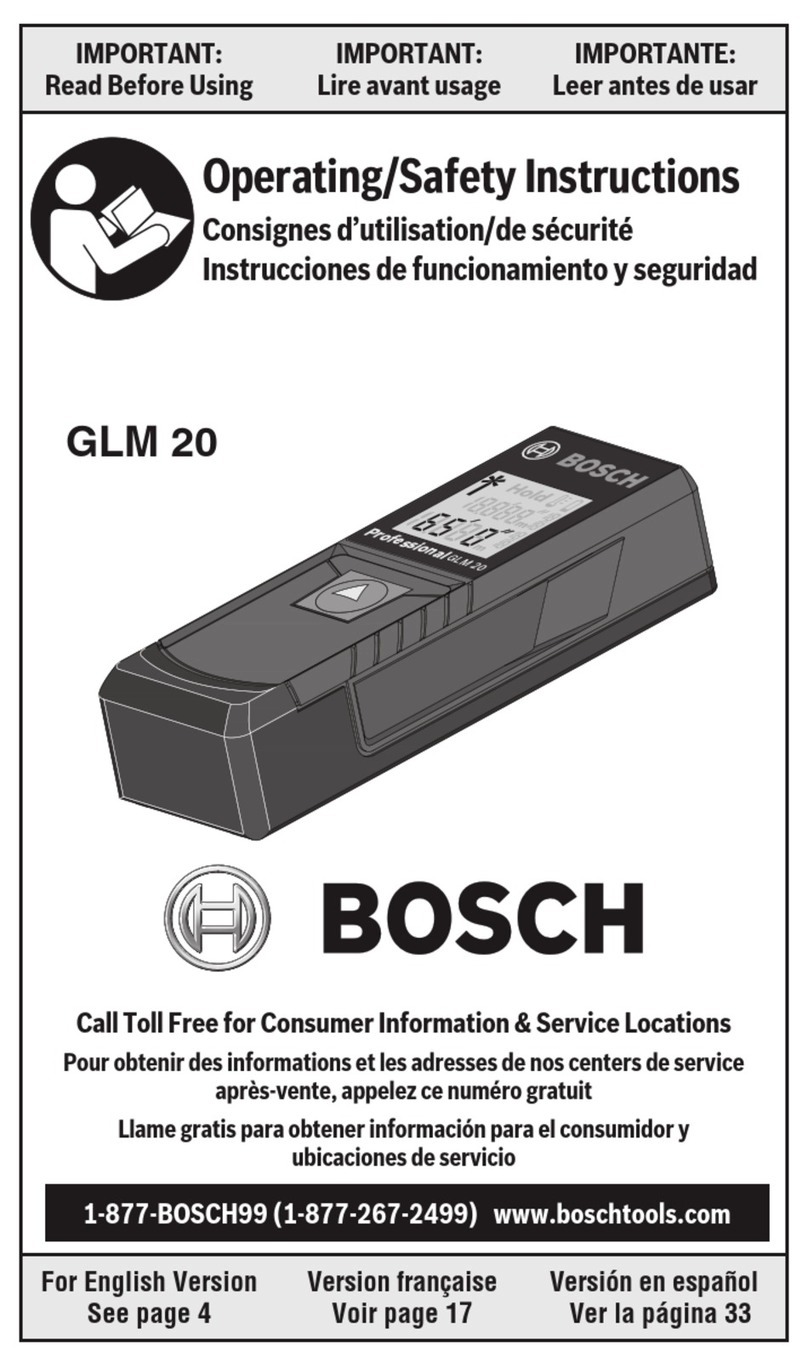 Bosch GLM 20 Assembly instructions