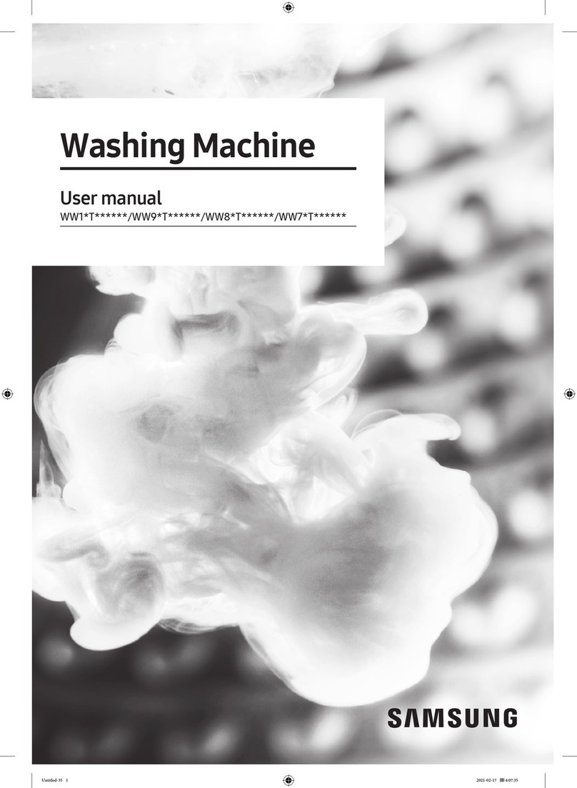 Samsung WW7 T Series user manual