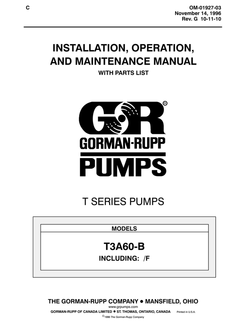 GORMAN-RUPP T3A60-B User manual