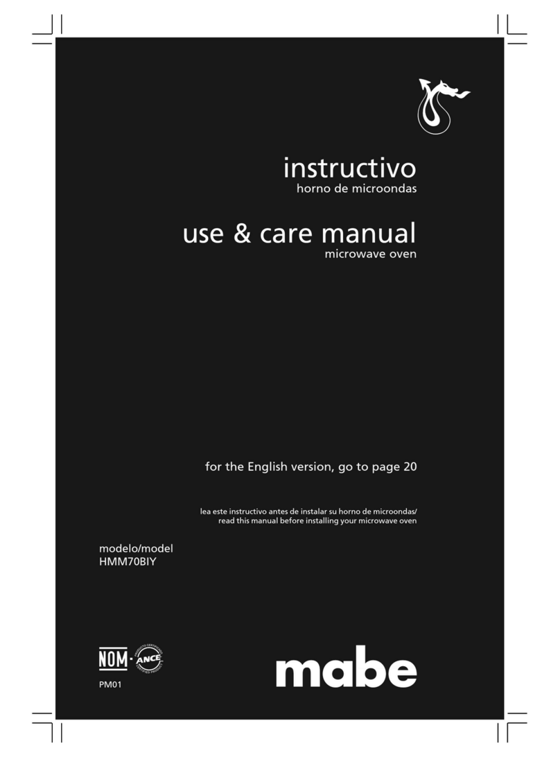 mabe HMM70BIY Use & care manual