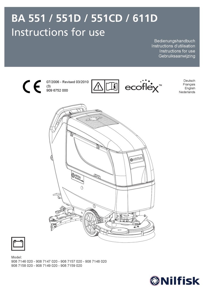 Nilfisk-Advance ecoflex BA 551D Instructions for use Nilfisk-Advance ecoflex BA 551D Instructions for use