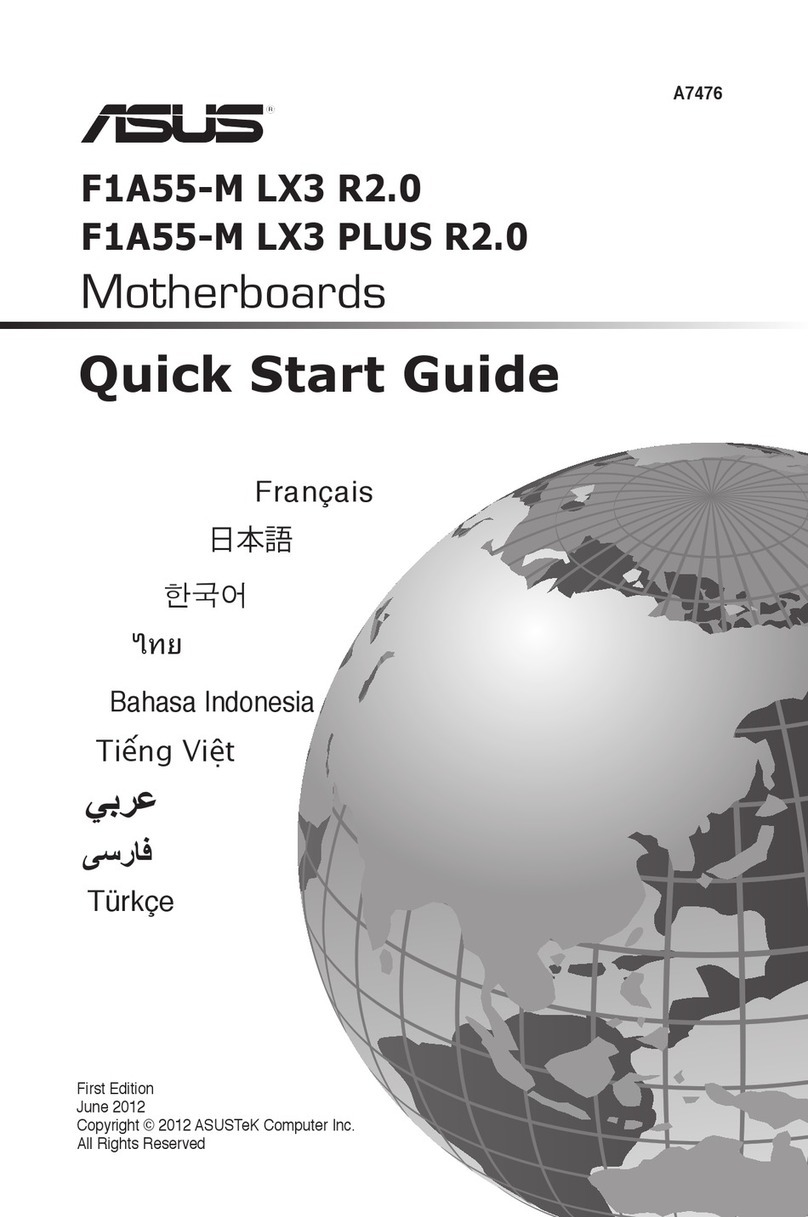 Asus F1A55-M LX3 PLUS R2.0 quick start guide