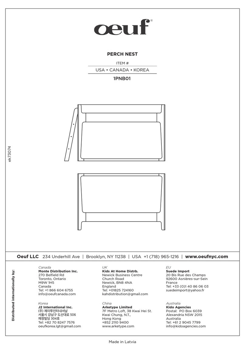 Oeuf PERCH NEST 1PNB01 User manual Oeuf PERCH NEST 1PNB01 User manual