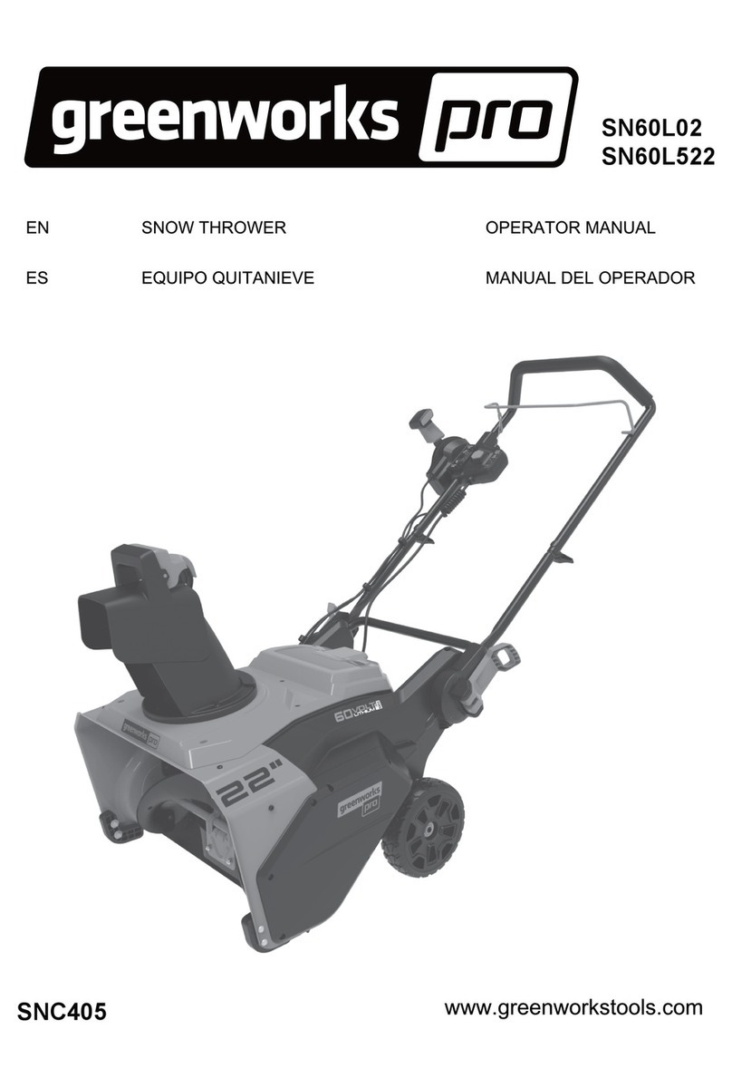 GreenWorks Pro SN60L522 Operator's manual