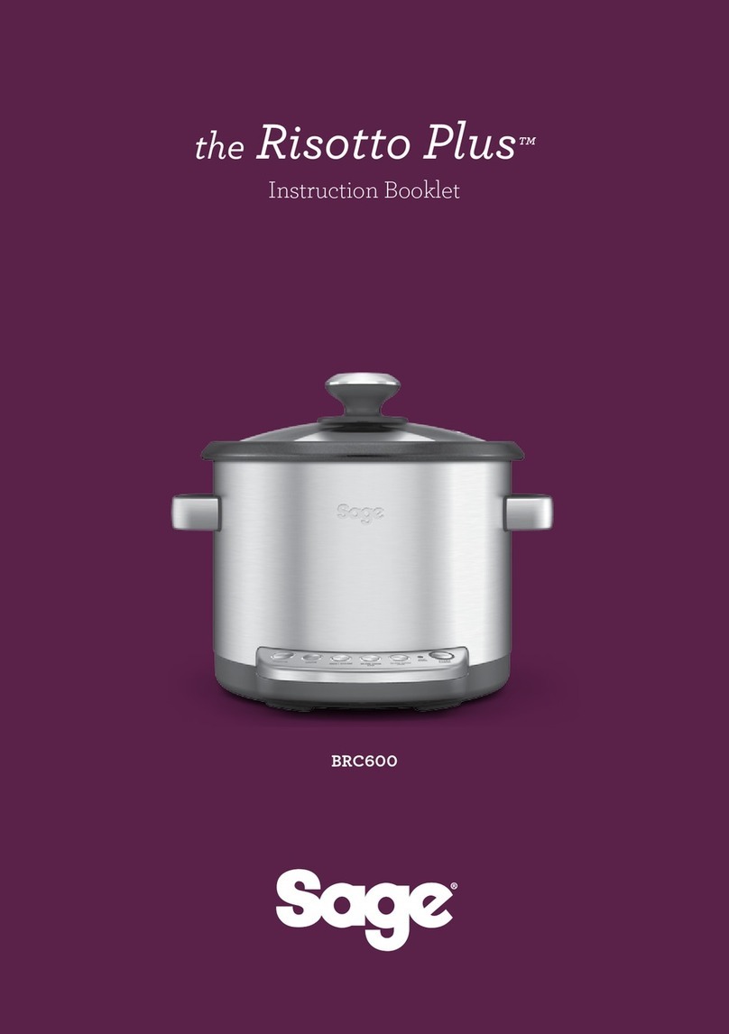 Sage the Risotto Plus BRC600 Instruction booklet