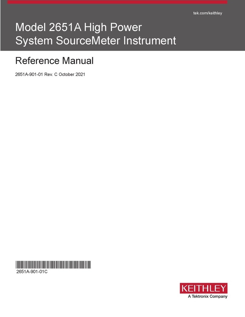 Tektronix Keithley 2651A User manual