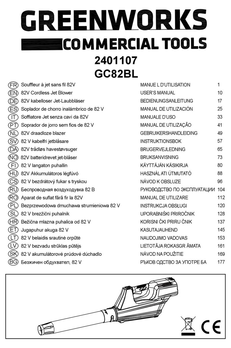 GreenWorks GC82BL User manual