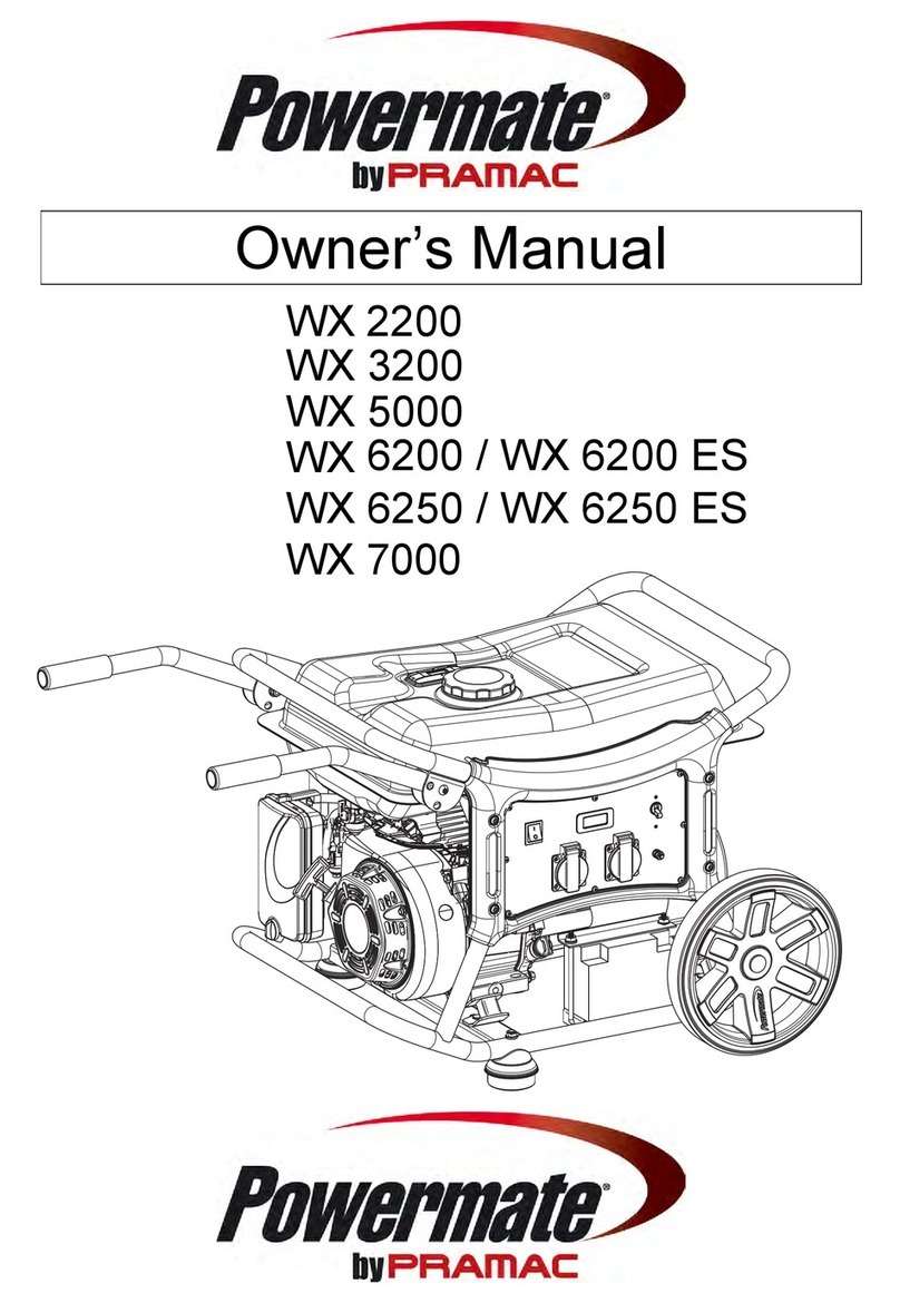 Pramac Powermate WX 2200 User manual