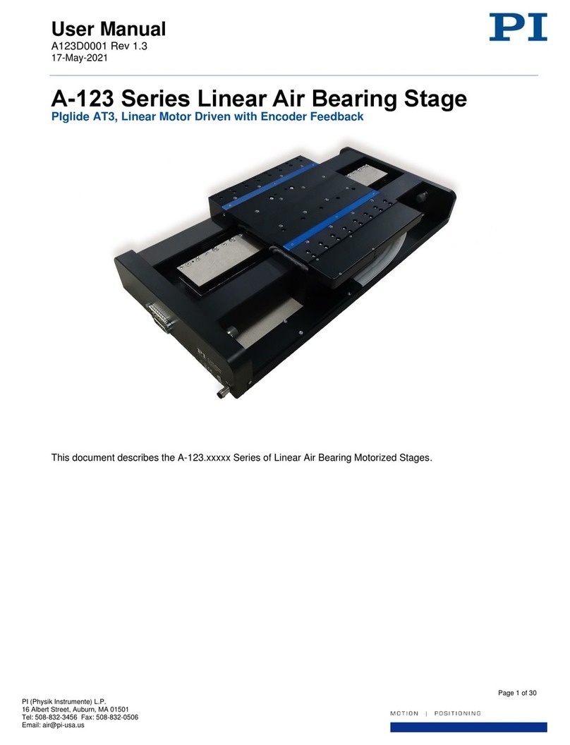 PI A-123 Series user manual
