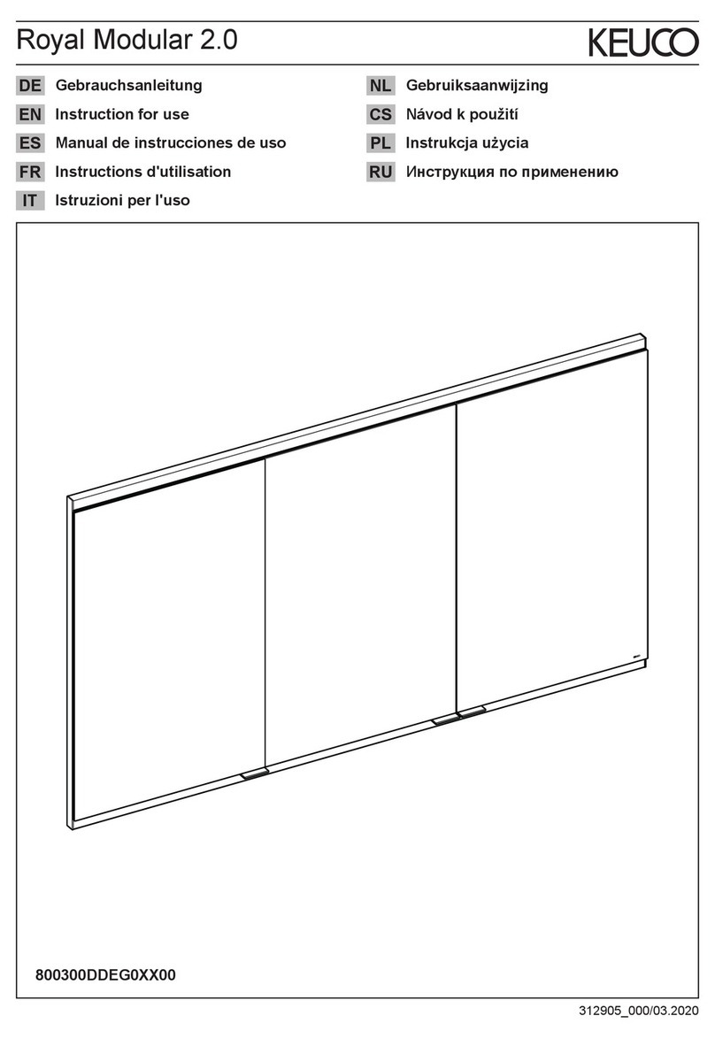 KEUCO Royal Modular 2.0 800300DDEG0XX00 Instructions for use KEUCO Royal Modular 2.0 800300DDEG0XX00 Instructions for use