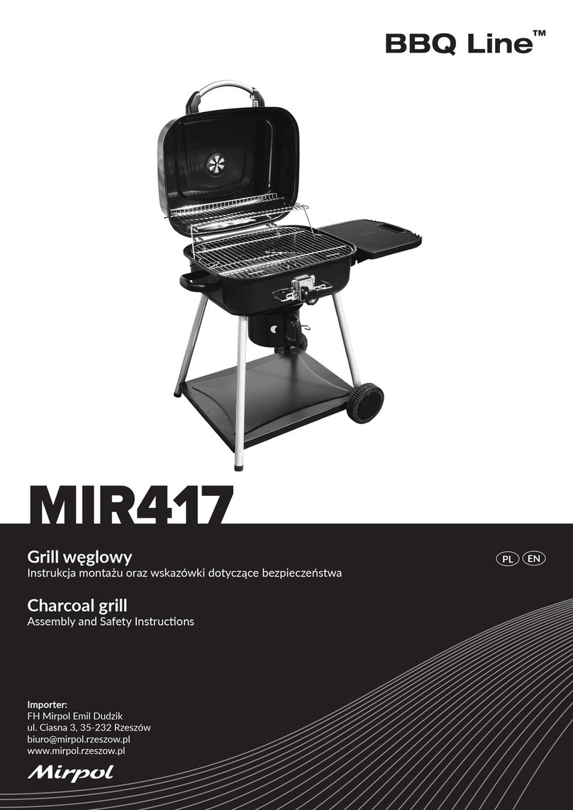 Mirpol BBQ Line MIR417 Assembly and safety instructions