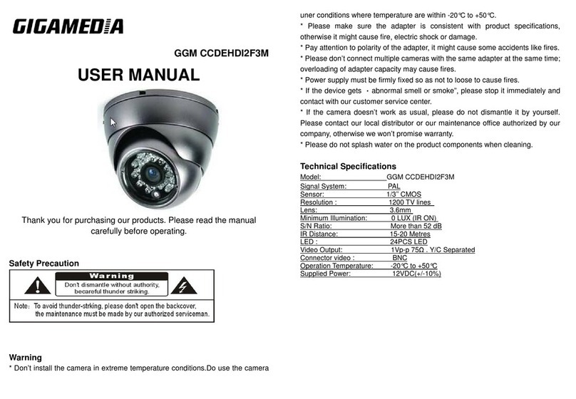 GIGAMEDIA GGM CCDEHDI2F3M user manual