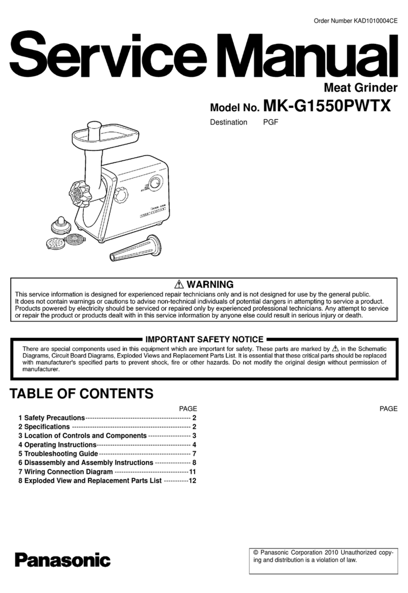 Panasonic MK-G1550PWTX User manual