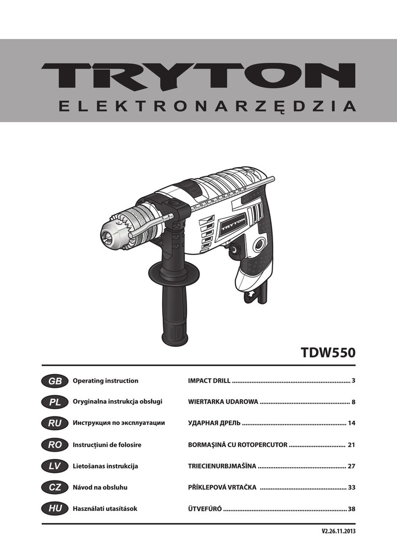 Tryton TDW550 User manual