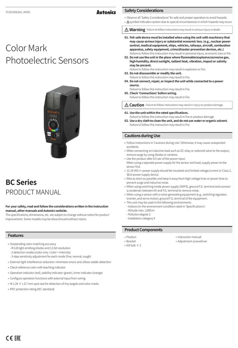 Autonics BC Series User manual