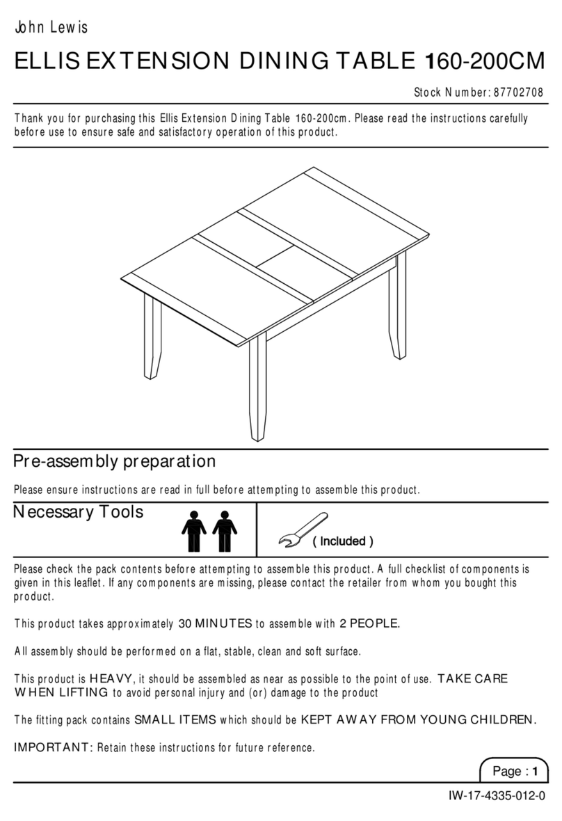 John Lewis 87702708 Pre-assembly preparation John Lewis 87702708 Pre-assembly preparation