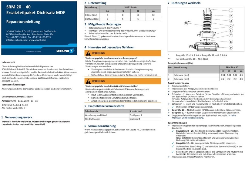SCHUNK SRM 20 - 40 Setup guide