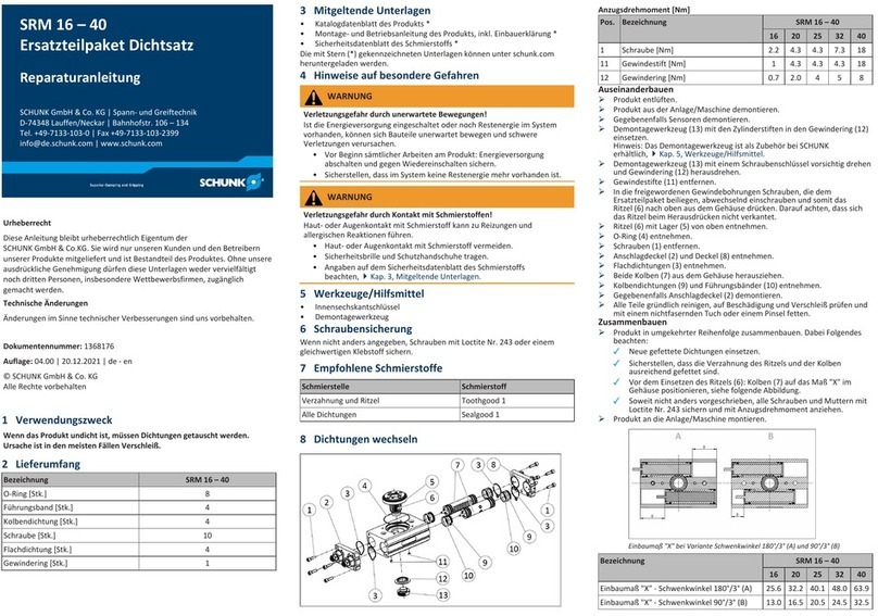 SCHUNK SRM 16 - 40 Setup guide