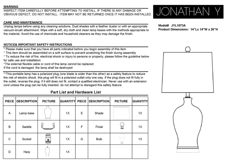 JONATHAN Y JYL1073A User manual