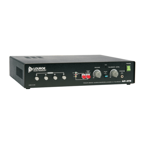 Louroe Electronics AP-4TB Installation and operating instructions