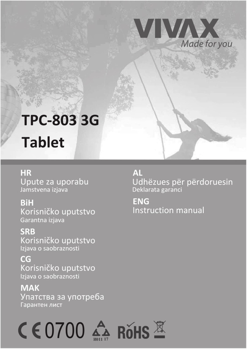 Vivax TPC-803 3G User manual
